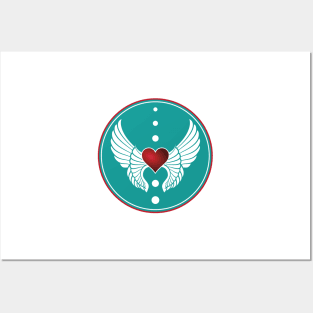 Winged Heart Posters and Art